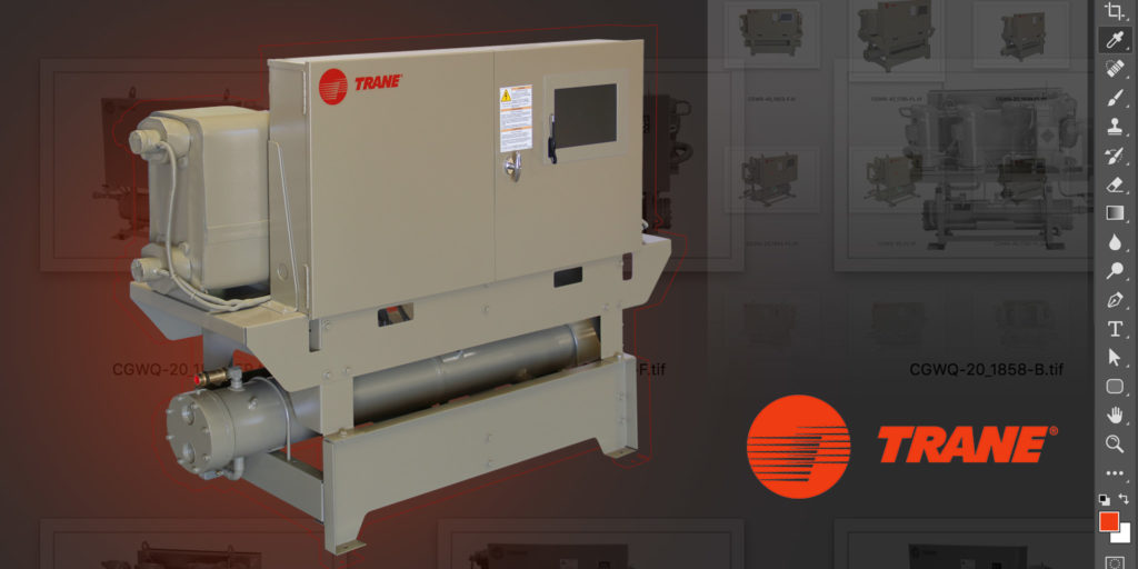 Red Type Design Trane Product Photography